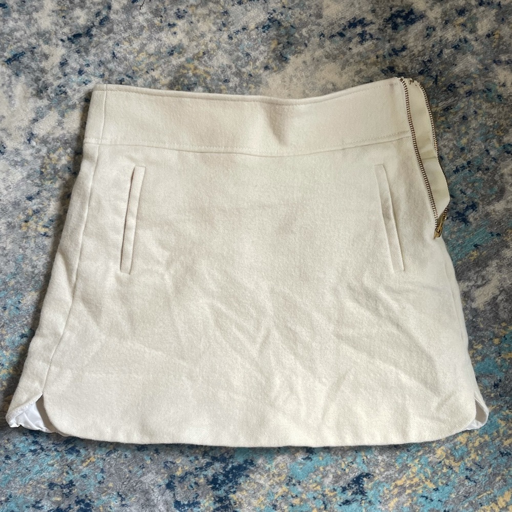 Cream J Crew skirt